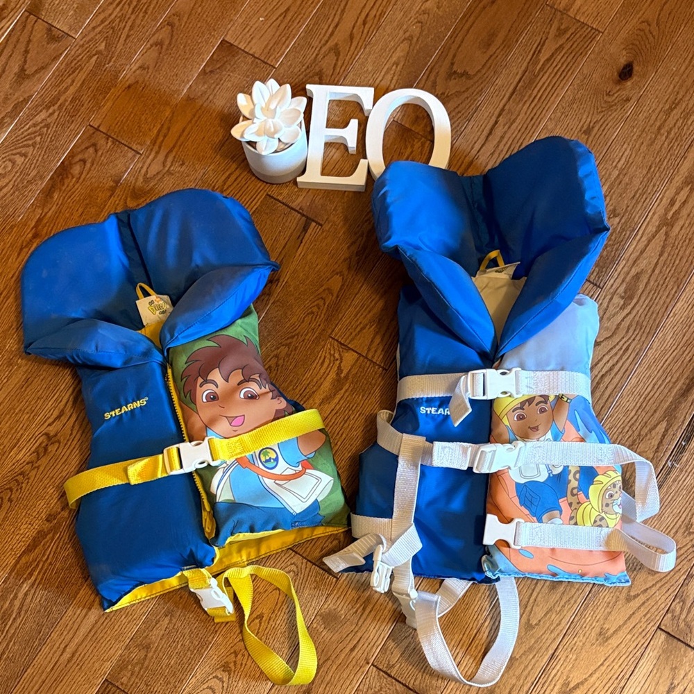 Kids Swim Float/Life Vest - Blue and Yellow